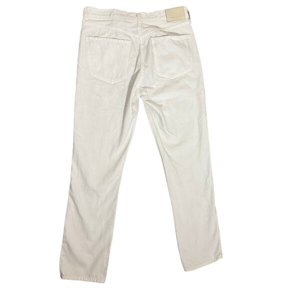 Women's Size 28 Citizens of Humanity Charlotte Straight Hi-Waisted White Jean - Picture 3 of 9